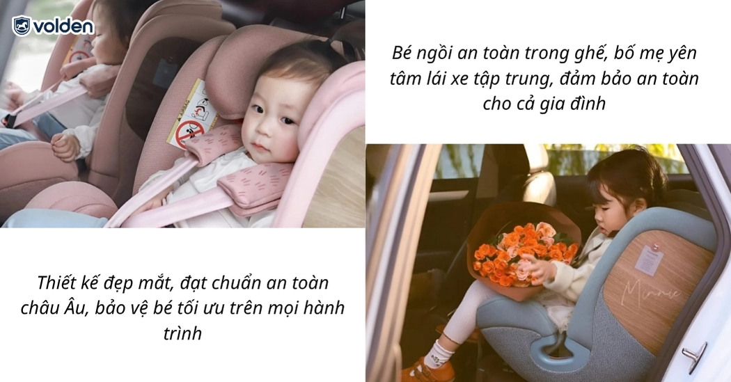 Kinh nghiệm chọn mua ghế ngồi xe ô tô cho bé chuẩn an toàn 6 Ghế ngồi ô tô thiết kế đẹp mắt, đạt chuẩn an toàn châu Âu, bảo vệ bé tối ưu trên mọi hành trình