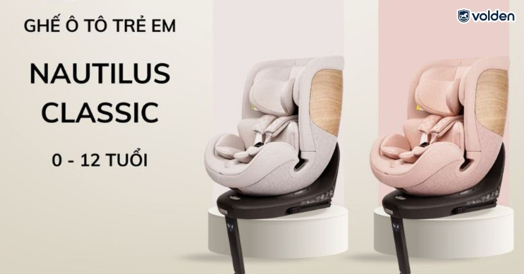 Ghế ô tô có đệm đầu cho bé: Lợi ích, cách chọn & mẫu bán chạy 8 Ghế ô tô có đệm đầu Volden Nautilus (0–12 tuổi)