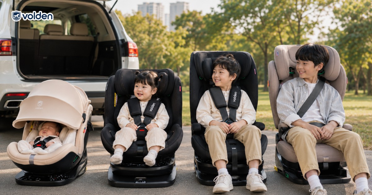 Các loại ghế ô tô trẻ em theo từng giai đoạn 4 Các loại ghế ô tô trẻ em theo từng độ tuổi sử dụng