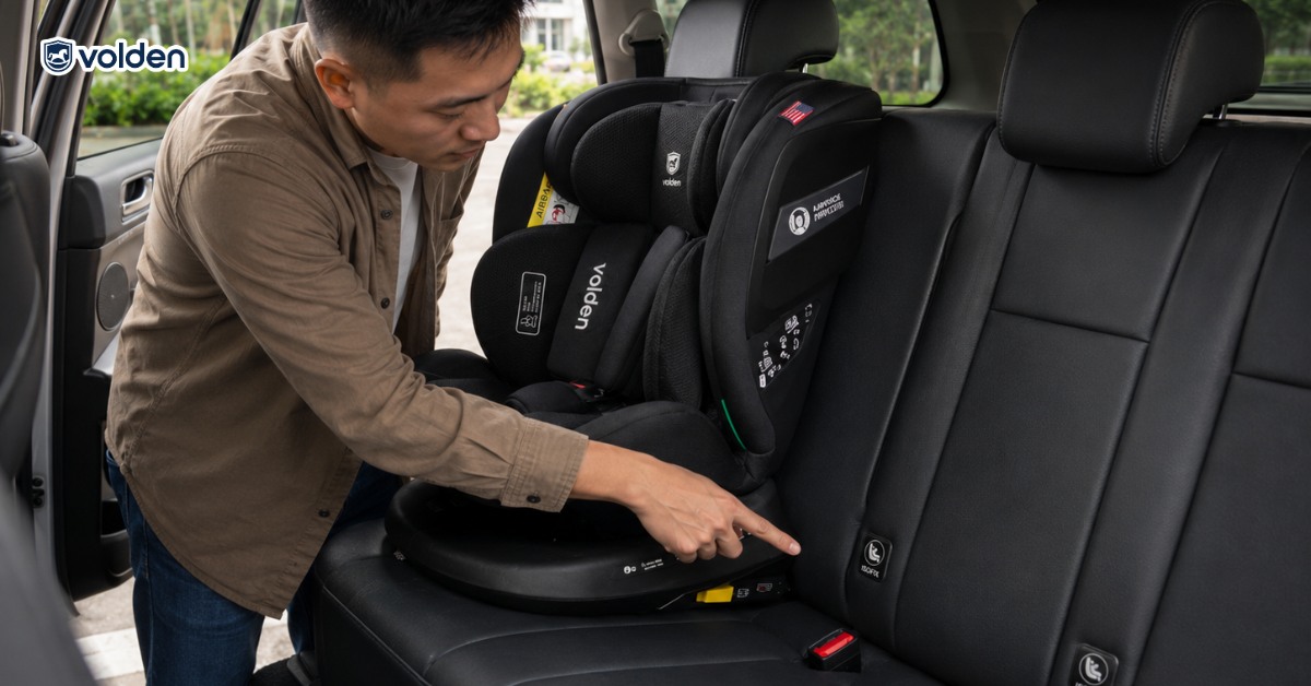 Cách kiểm tra xe có ISOFIX nhanh và chính xác 7 Cách kiểm tra xe có ISOFIX qua quan sát nhãn ISOFIX tại hàng ghế phía sau