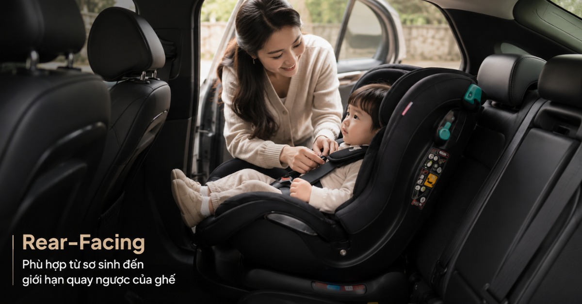 Ưu và nhược điểm của Rear-Facing và Forward-Facing trên ghế ngồi ô tô 5 Rear-Facing là gì trên ghế ô tô trẻ em