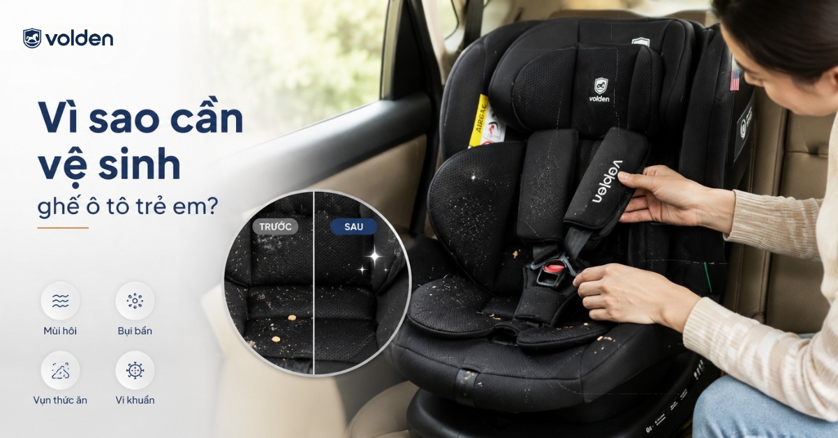 Cách vệ sinh ghế ô tô trẻ em đúng chuẩn cùng Volden 7 Vì sao cần phải thường xuyên vệ sinh ghế ô tô?