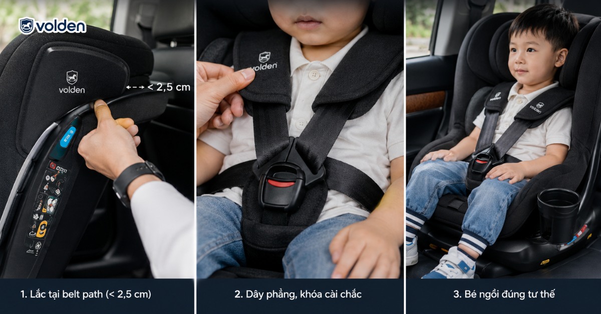 Xe không có ISOFIX thì phải làm sao? Cách lắp ghế an toàn 5 Các giải pháp an toàn khi xe không có ISOFIX
