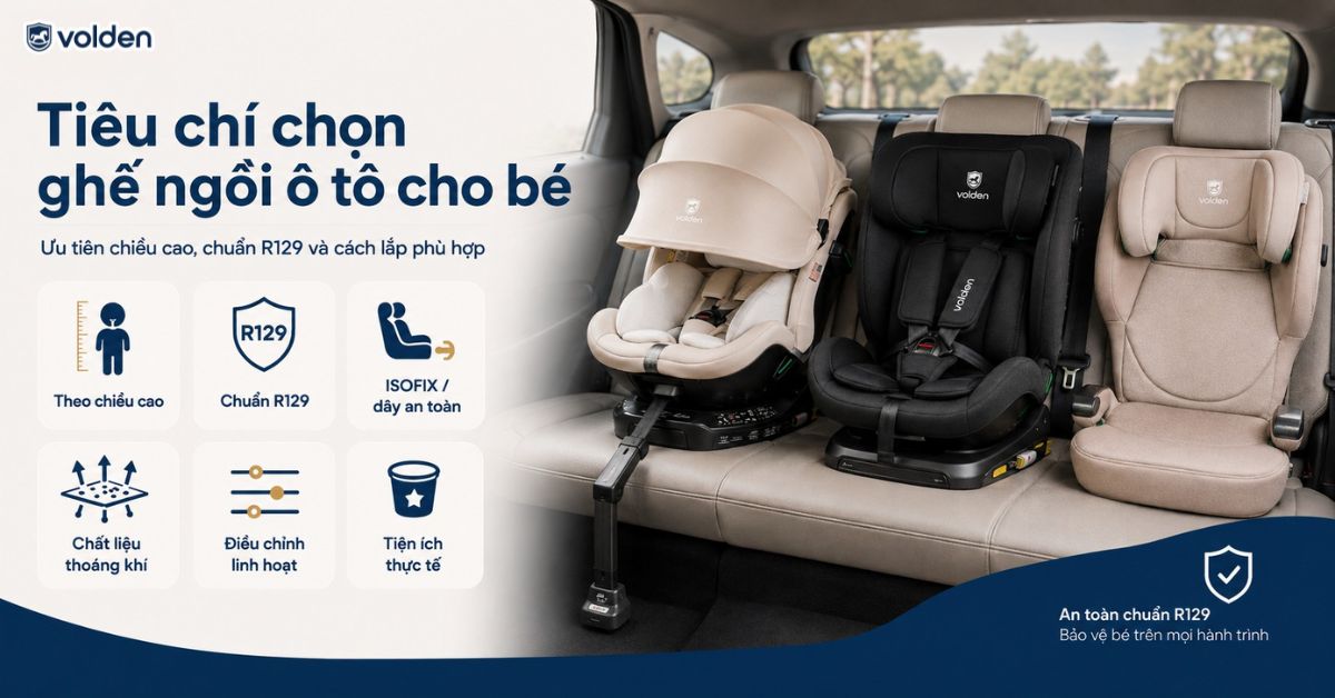 Review các loại ghế ngồi ô tô cho bé giá tốt và đạt tiêu chuẩn R129 7 Tiêu chí lựa chọn các loại ghế ngồi ô tô cho bé