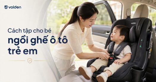 Cách tập cho bé ngồi ghế ô tô trẻ em và xử lý khi bé khóc