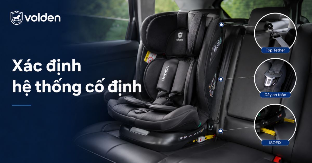 Cách tháo ghế trẻ em trên ô tô bằng ISOFIX và dây đai an toàn 4 Xác định hệ thống cố định trước khi tháo ghế trẻ em khỏi ô tô
