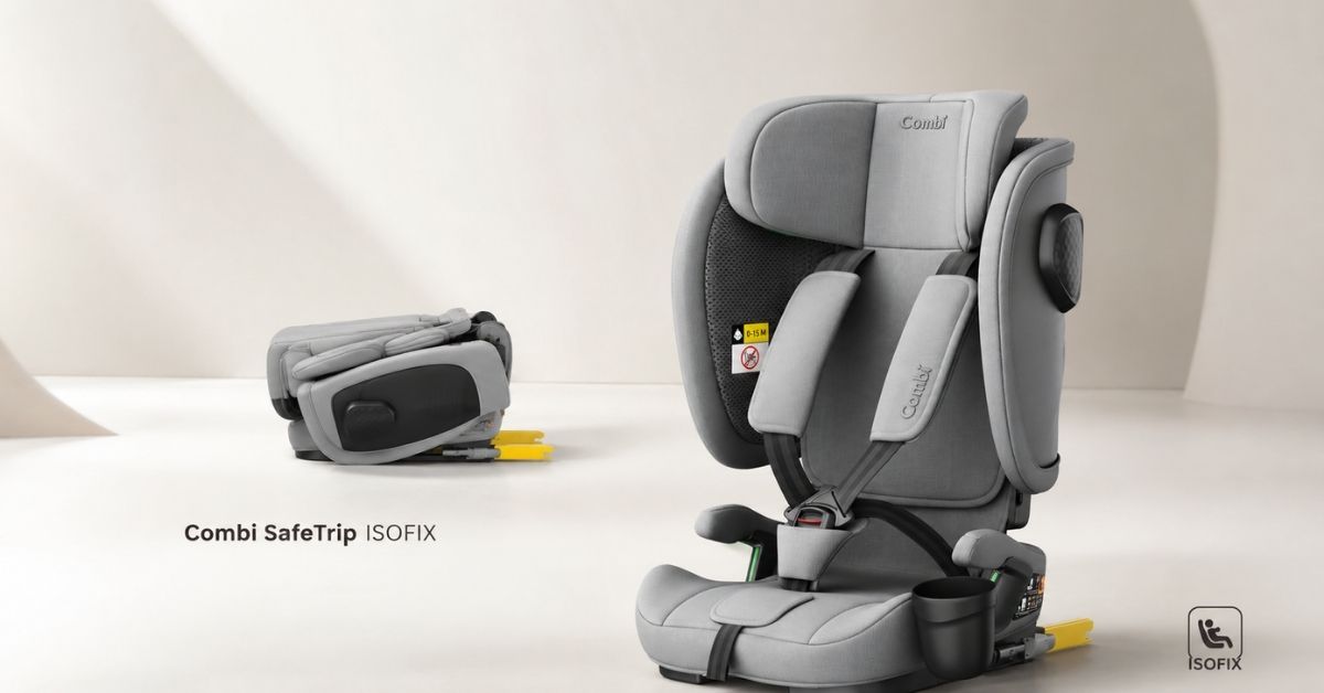 Top 5+ Ghế Ngồi Ô Tô Cho Bé 4 Tuổi An Toàn, Tốt cho bé 2026 15 Ghế ô tô trẻ em Combi SafeTrip ISOFIX