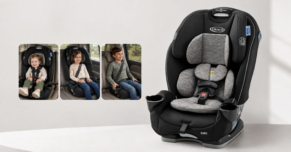 Top 5+ Ghế Ngồi Ô Tô Cho Bé 4 Tuổi An Toàn, Tốt cho bé 2026 16 Graco SlimFit 3-in-1 đa năng theo chuẩn Mỹ