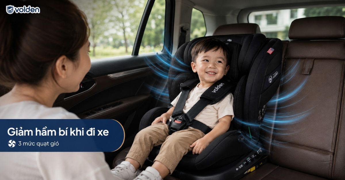 Ghế ô tô trẻ em có quạt làm mát: Cách chọn đúng? 4 Ghế ô tô trẻ em có quạt làm mát có lợi ích ra sao