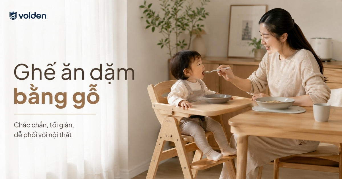 Nên mua ghế ăn dặm loại nào tốt cho bé? Ưu và nhược điểm các mẫu ghế 7 Ghế ăn dặm bằng gỗ