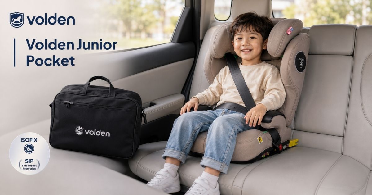 Top 5 Ghế Ngồi Ô Tô Cho Bé 5 Tuổi An Toàn, Đạt chuẩn 2026 18 Ghế Volden Junior Pocket gấp gọn cho bé từ 100 cm