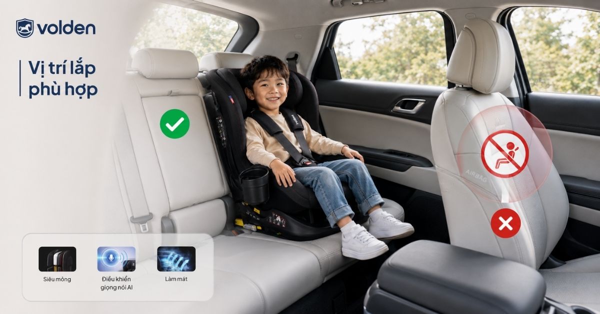 Top 5 Ghế Ngồi Ô Tô Cho Bé 5 Tuổi An Toàn, Đạt chuẩn 2026 13 Vị trí lắp ghế phù hợp cho trẻ 5 tuổi
