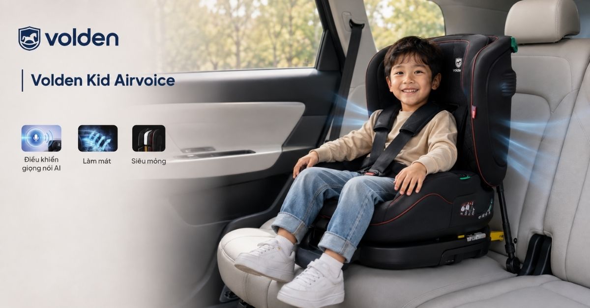 Top 5 Ghế Ngồi Ô Tô Cho Bé 5 Tuổi An Toàn, Đạt chuẩn 2026 17 Ghế Volden Kid Airvoice phù hợp với bé 5 tuổi
